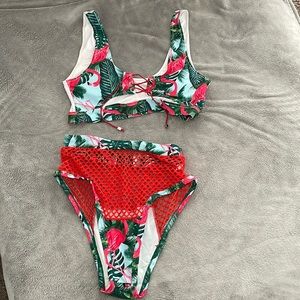 Tropical 2 piece swimsuit